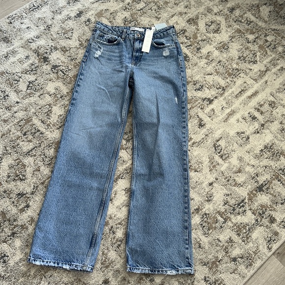 ZARA | Blue | Z1975 MID RISE STRAIGHT LONG LENGTH - Picture 13 of 13